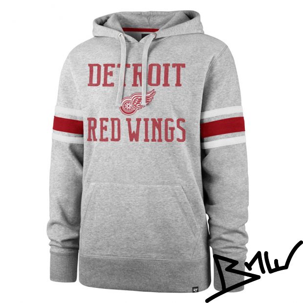 47 Detroit Red Wings Var Block Sweatshirt - Grey