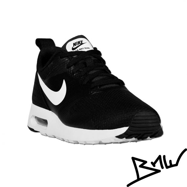 Nike - AIR MAX TAVAS - - Low Top Sneaker - Negro / Blanco