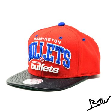 Mitchell & Ness - Washington Bullets - Snapback Cap - NBA - red / blue