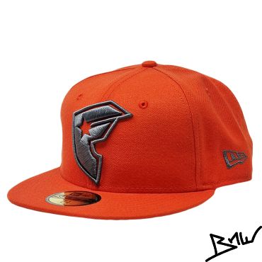 NEW ERA - FAMOUS STARS AND STRIPES - FITTED CAP - orange