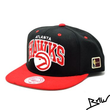 Mitchell & Ness - Atlanta Hawks - Classic - Snapback Cap - NBA - black / red