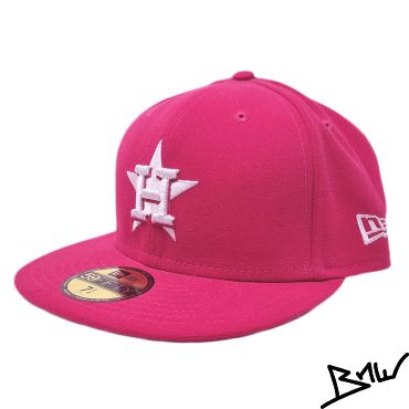 NEW ERA - HOUSTON ASTROS MLB - STAR H - FITTED CAP - pink