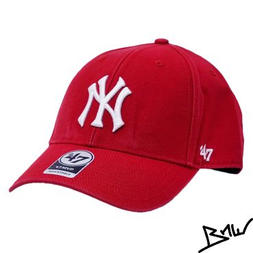 47BRAND - NEW YORK YANKEES - CURVED SOFT STRAPBACK CAP - red