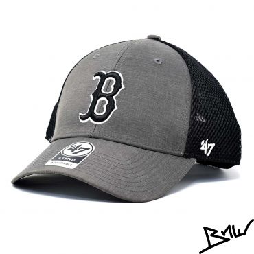 47BRAND - BOSTON RED SOX MLB - MESH - CURVED FIT SNAPBACK CAP - dark grey