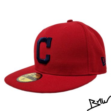NEW ERA - CLEVELAND INDIANER MLB - FITTED CAP - red