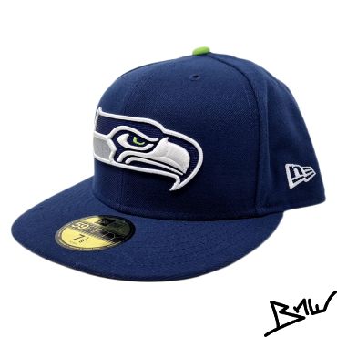NEW ERA - SEATTLE SEAHAWKS NFL - FITTED CAP - navy