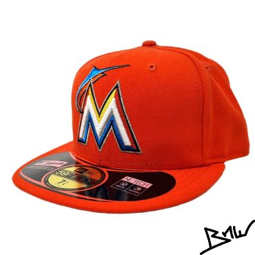 NEW ERA - MIAMI MARLINS MLB - FITTED CAP - orange