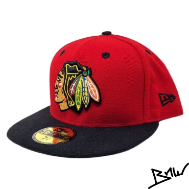 NEW ERA - CHICAGO BLACKAWKS NHL - FITTED CAP - red