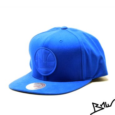 Mitchell & Ness - Golden State Warriors - Soft Logo - Snapback Cap NBA - blue