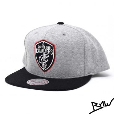 MITCHELL & NESS - CLEVELAND CAVALIERS RED OUTLINE NBA SNAPBACK grey / black
