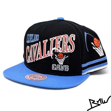 MITCHELL & NESS - CLEVELAND CAVALIERS HWC SIDE TO SIDE - SNAPBACK - black / blue