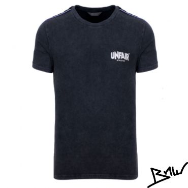 CLASSIC LABEL TAPED T-SHIRT BLACK WASHED