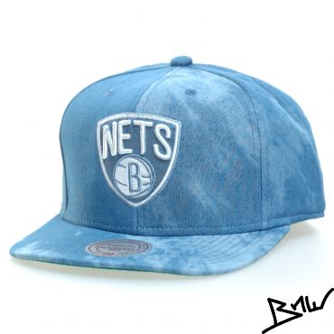 Mitchell & Ness - BROOKLYN NETS BLUE BATIK WASH - Snapback - NBA Cap - Blau