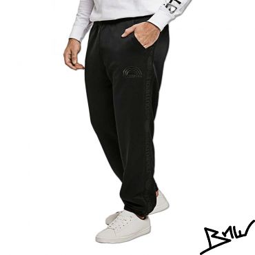 Southpole - Tricot Pants with Tape - black