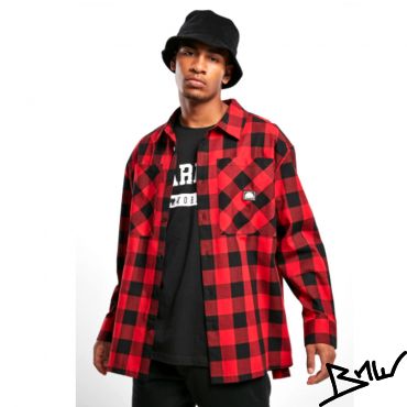 SOUTHPOLE - CHECK FLANNEL SHIRT - red