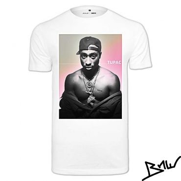 MISTER TEE - TUPAC AFTERGLOW TEE - white