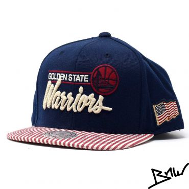Mitchell & Ness - GOLDEN STATE WARRIORS HARDWOOD - Snapback Cap NBA - navy
